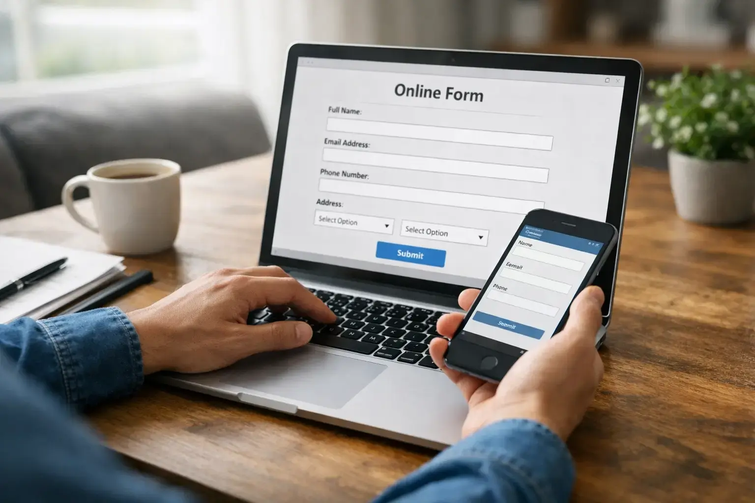 Formulaire de demande de devis en ligne